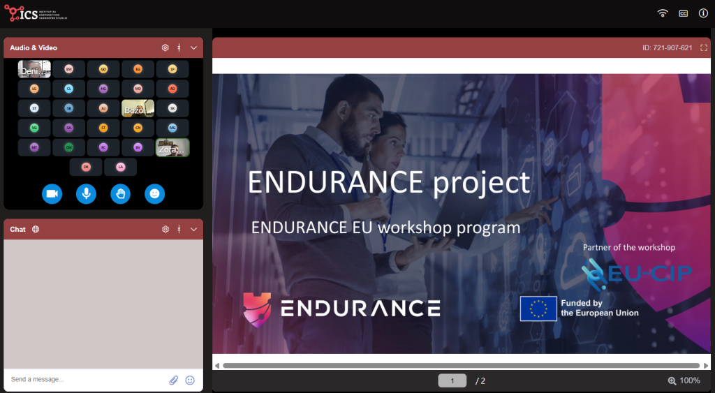 On 18 March 2025, the ENDURANCE Project held its online European Workshop on 