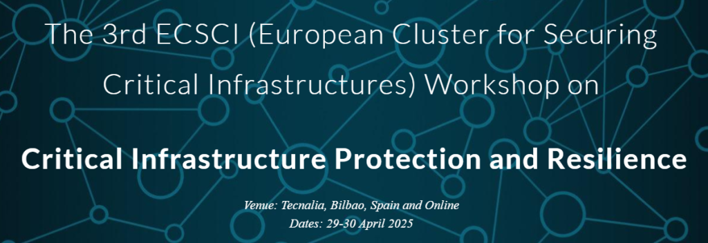 On 30 April 2025, the ENDURANCE project was presented at the 3rd ECSCI Workshop on Critical Infrastructure Protection and Resilience, held in Bilbao, Spain and online. The workshop brought together key European initiatives to discuss emerging threats and innovative approaches to safeguarding critical infrastructures (CIs) across multiple sectors.