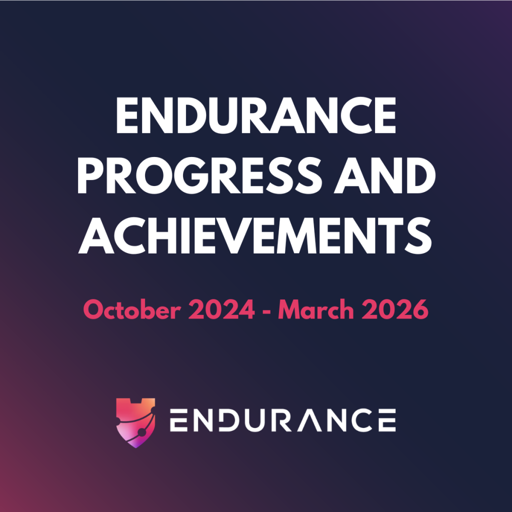 ENDURANCE: progress and achievements to date
